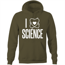 Load image into Gallery viewer, I heart science - Pocket Hoodie Sweatshirt