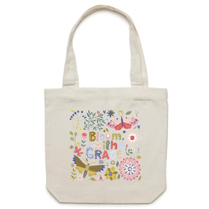Bloom with grace - Canvas Tote Bag