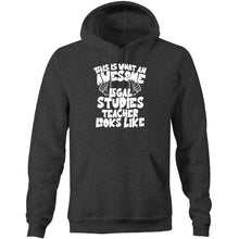 Load image into Gallery viewer, This is what an awesome legal studies teacher looks like - Pocket Hoodie Sweatshirt