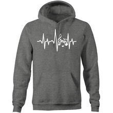 Load image into Gallery viewer, Music heartbeat - Pocket Hoodie Sweatshirt