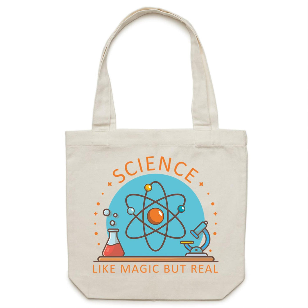 Science like magic but real - Canvas Tote Bag