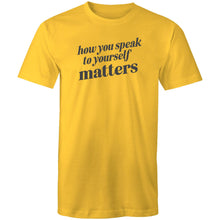 Load image into Gallery viewer, How you speak to yourself matters