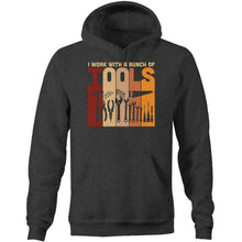 Load image into Gallery viewer, I work with a bunch of tools - Pocket Hoodie Sweatshirt