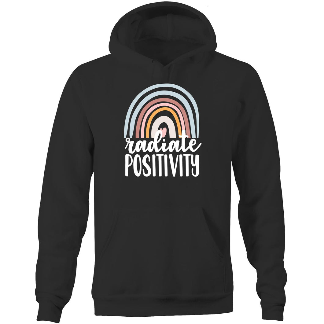 Radiate positivity - Pocket Hoodie Sweatshirt