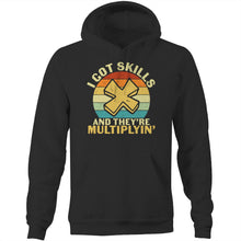 Load image into Gallery viewer, I got skills they&#39;re multiplyin&#39; - Pocket Hoodie Sweatshirt