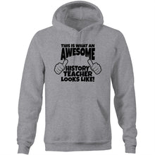 Load image into Gallery viewer, This is what an awesome history teacher looks like - Pocket Hoodie Sweatshirt