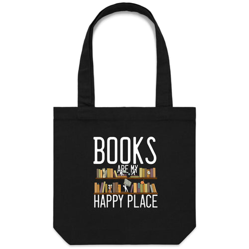 Books are my happy place - Canvas Tote Bag