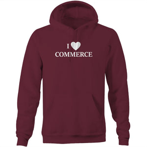 I love commerce - Pocket Hoodie Sweatshirt