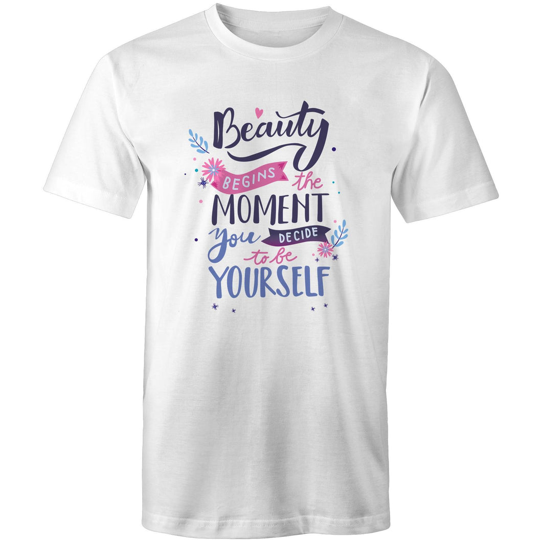 Beauty begins the moment you decide to be yourself