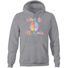 Load image into Gallery viewer, Minds of all kinds - Pocket Hoodie Sweatshirt