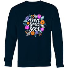 Load image into Gallery viewer, Love yourself - Crew Sweatshirt