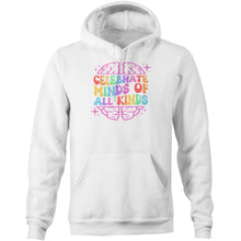 Load image into Gallery viewer, Celebrate minds of all kinds - Pocket Hoodie Sweatshirt