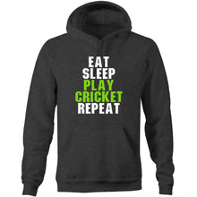 Load image into Gallery viewer, Eat Sleep Play Cricket Repeat - Pocket Hoodie Sweatshirt