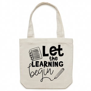 Let the learning begin - Canvas Tote Bag