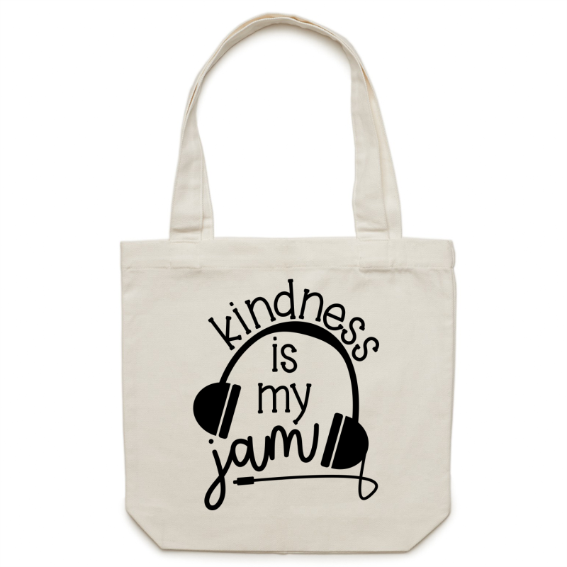 Kindness is my jam - Canvas Tote Bag