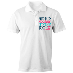 Hip Hip Hooray It's the 100th Day - S/S Polo Shirt