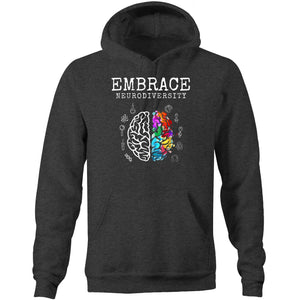 Embrace neurodiversity - Pocket Hoodie Sweatshirt