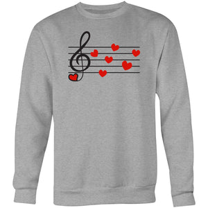 Love music - Crew Sweatshirt