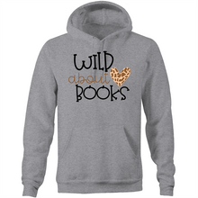 Load image into Gallery viewer, Wild about books - Pocket Hoodie Sweatshirt