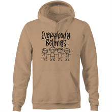 Load image into Gallery viewer, Everybody belongs - Pocket Hoodie Sweatshirt