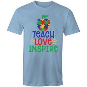 Teach love inspire - puzzle pieces