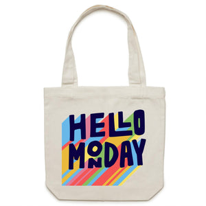 Hello Monday - Canvas Tote Bag