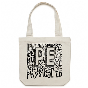 PE - Physical Education - Canvas Tote Bag