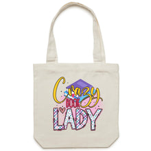 Load image into Gallery viewer, Crazy book lady - Canvas Tote Bag