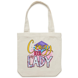 Crazy book lady - Canvas Tote Bag
