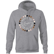Load image into Gallery viewer, Love makes the world go round - Pocket Hoodie Sweatshirt