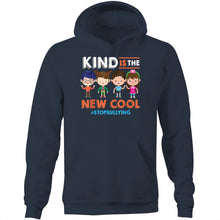 Load image into Gallery viewer, Kind is the new cool #stopbullying - Pocket Hoodie Sweatshirt