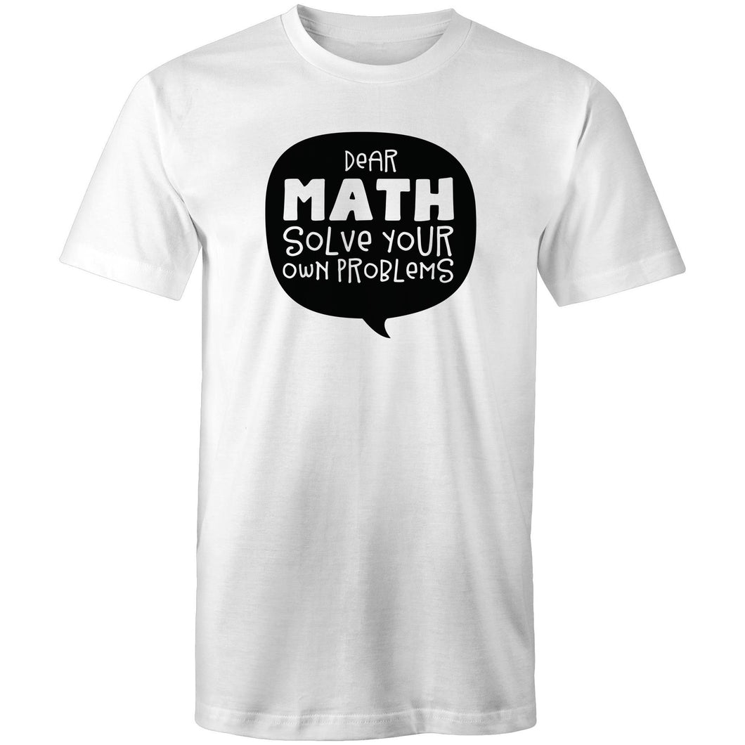 Dear Math solve your own problems