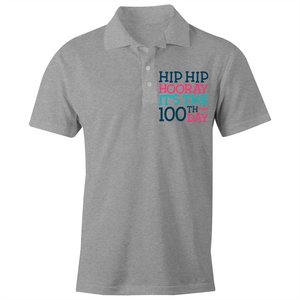 Hip Hip Hooray It's the 100th Day - S/S Polo Shirt