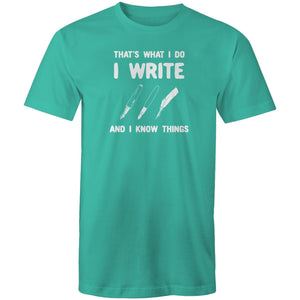 That's what I do I write and I know things