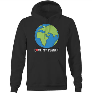 Love my planet - Pocket Hoodie Sweatshirt