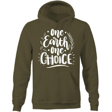 Load image into Gallery viewer, One earth one choice - Pocket Hoodie Sweatshirt