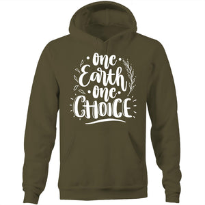 One earth one choice - Pocket Hoodie Sweatshirt