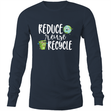 Load image into Gallery viewer, Reduce, Reuse, Recycle Long sleeve T-shirt