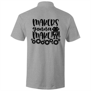 MAKERS gonna MAKE - S/S Polo Shirt (print on back)