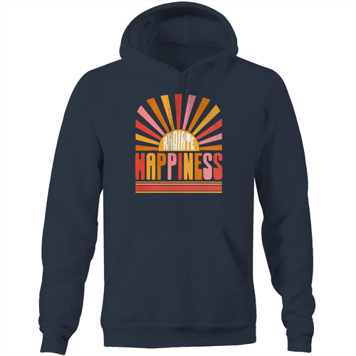 Radiate happiness - Pocket Hoodie Sweatshirt