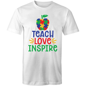 Teach love inspire - puzzle pieces