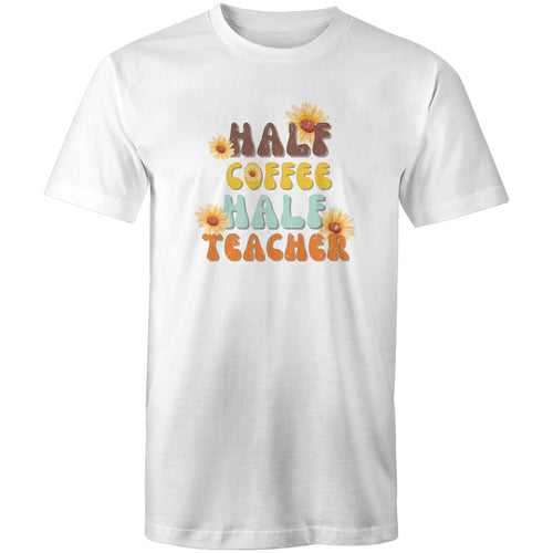 Half coffee half teacher