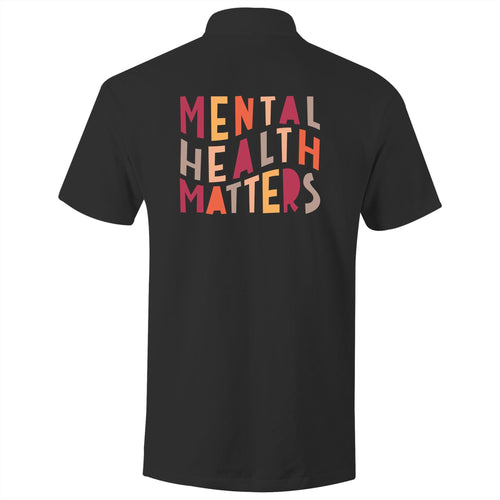Mental health matters - S/S Polo Shirt (Print on back of t-shirt)