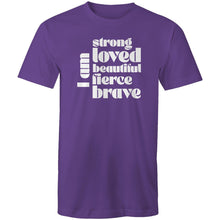 Load image into Gallery viewer, I am strong loved beautiful fierce brave