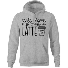 Load image into Gallery viewer, I love my students a latte - Pocket Hoodie Sweatshirt