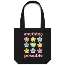 Load image into Gallery viewer, Anything is possible - Canvas Tote Bag