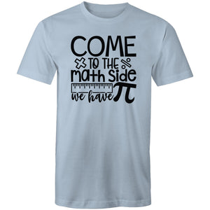 Come to the math side we have pi