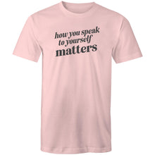 Load image into Gallery viewer, How you speak to yourself matters