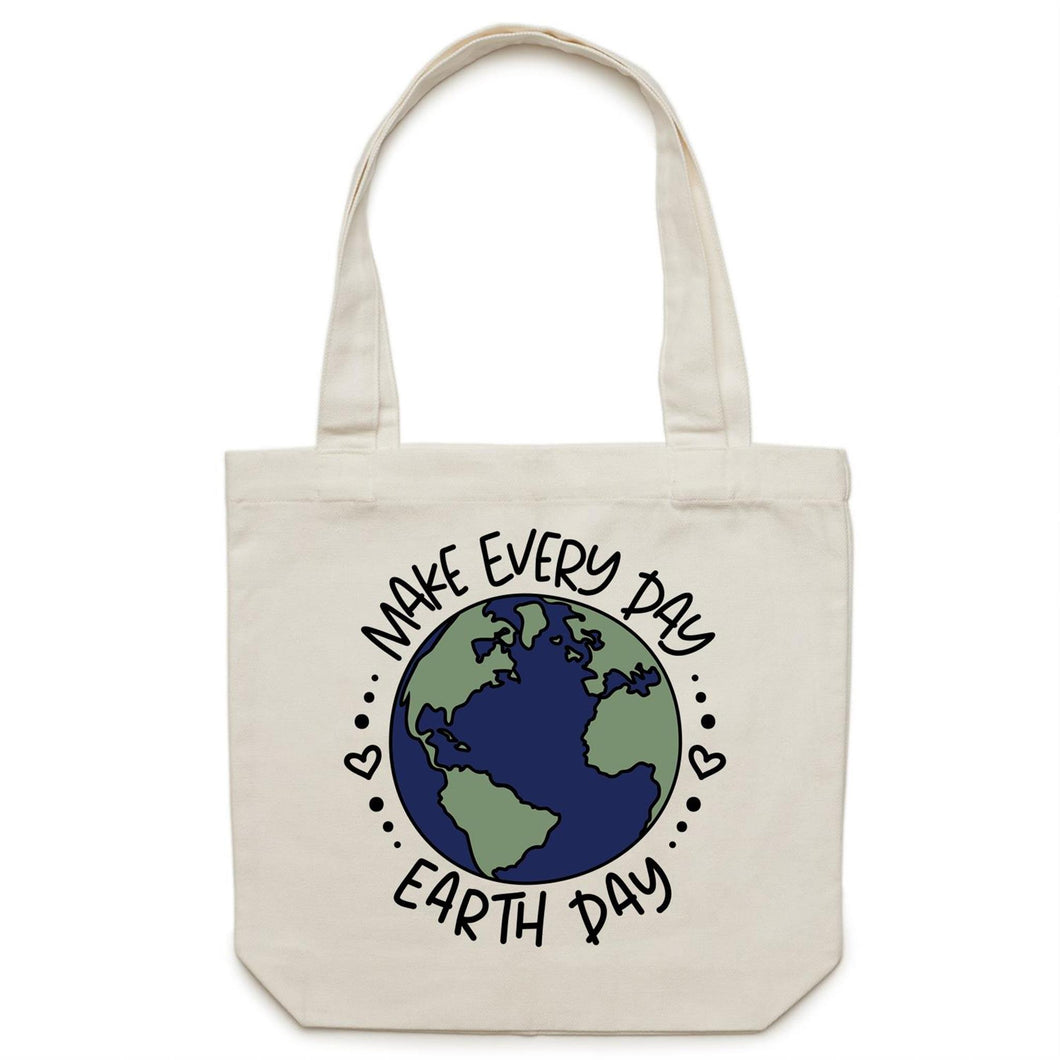 Make everyday earth day - Canvas Tote Bag