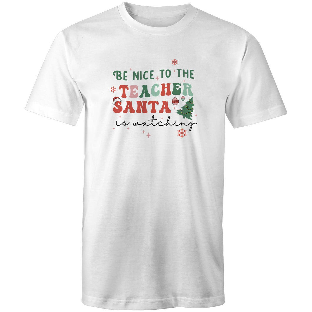 Be nice to the teacher Santa is watching